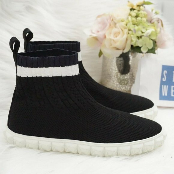 Stuart Weitzman High Top Sock Ankle Boots Flats - Picture 5 of 8